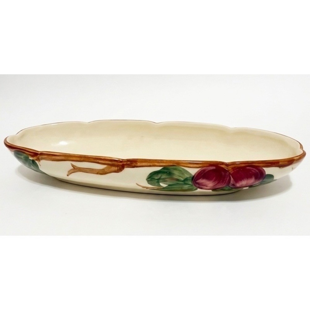 VINTAGE 1940's Franciscan Ware Apple Relish/Celery Dish California Pottery, USA